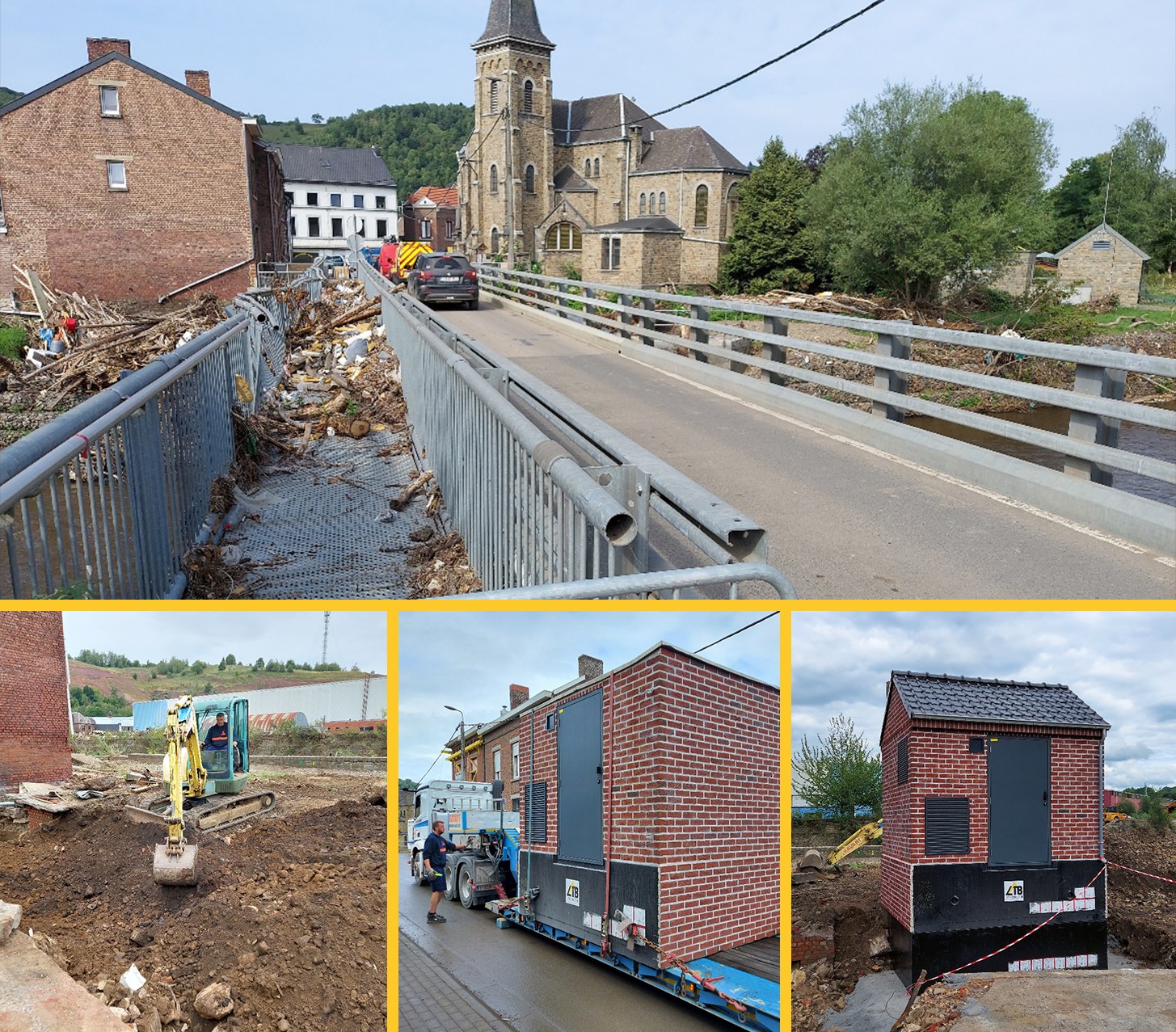 Heropbouw in Wallonië na de wateroverlast in juli